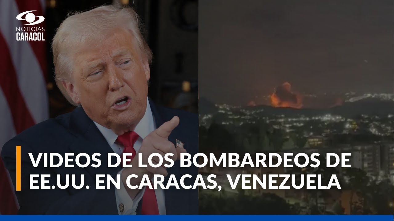 URGENTE: Estados Unidos atacó Venezuela: estas son las imágenes de los bombardeos en Caracas