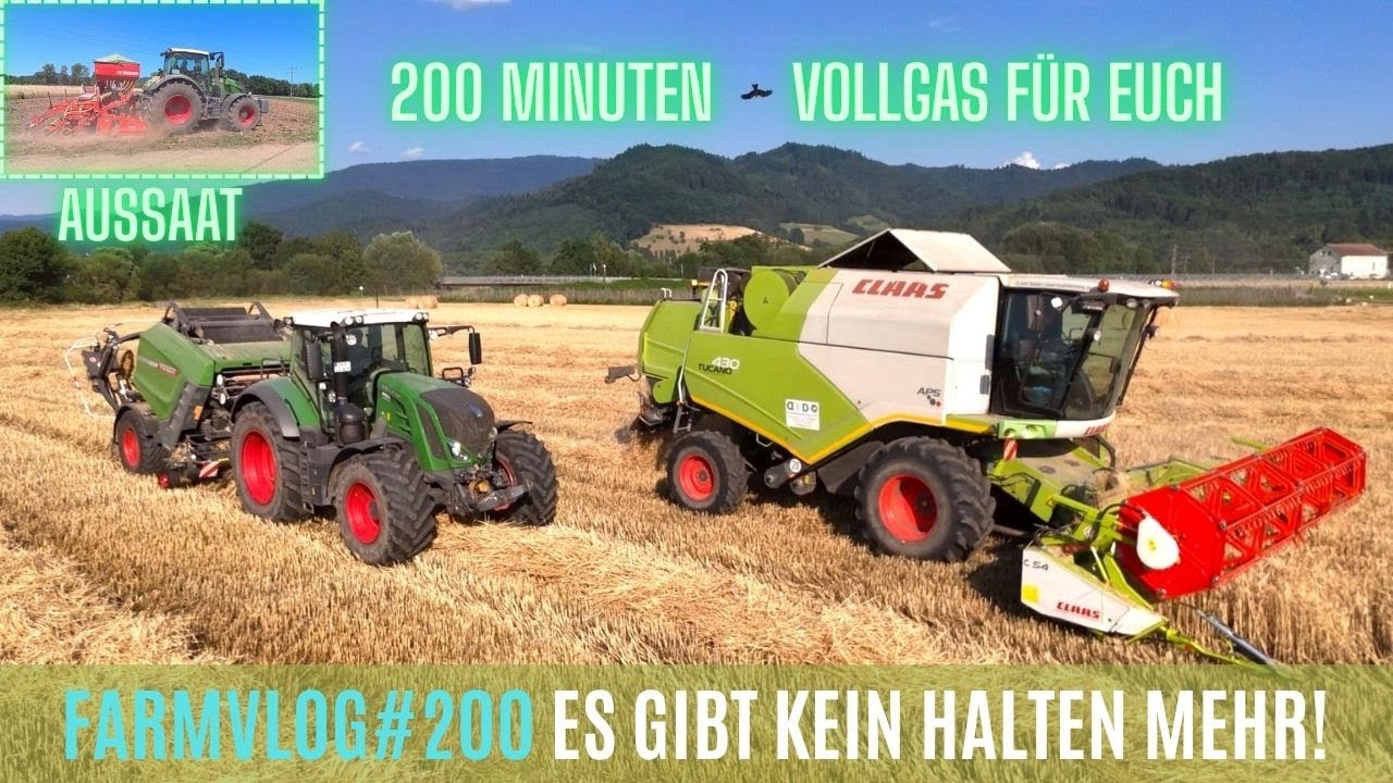 FarmVlog#200 Mit Vollgas ins Getreide / 200 FarmVlog Spezial!