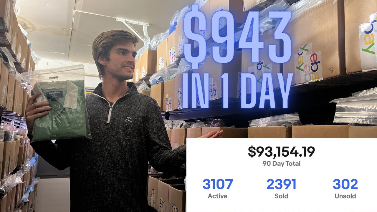 What Sold on eBay Clothing Reseller Over $900 Sales in 1 Day