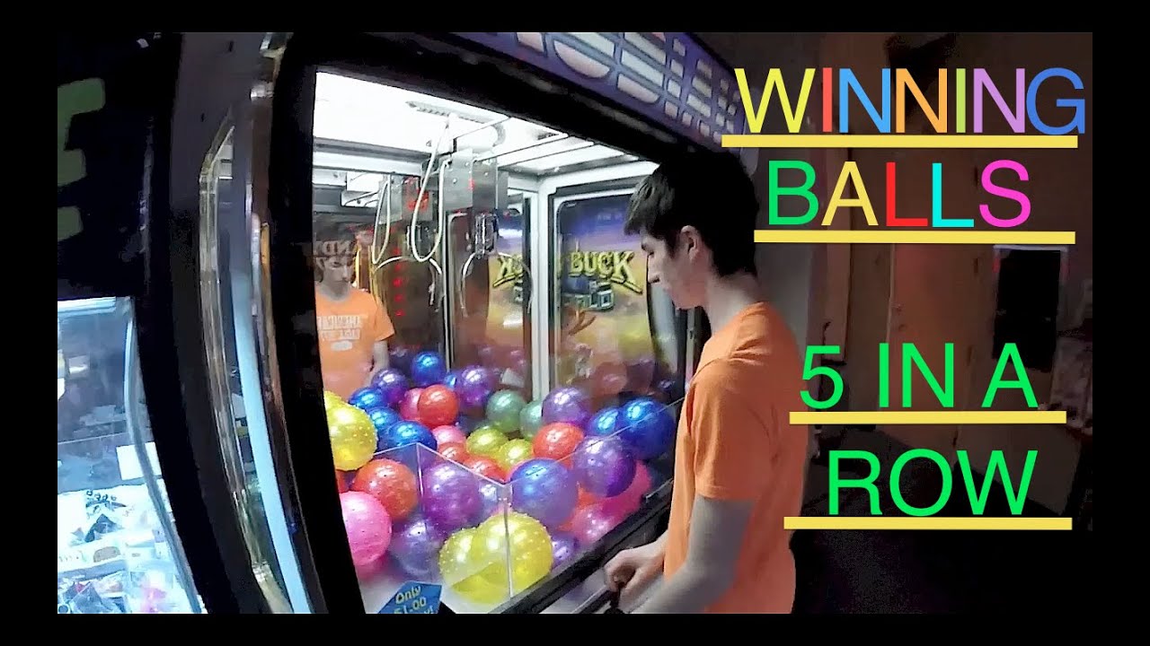 BALLS! BALLS! BALLS! Claw Machine Wins! 5 IN A ROW!!!!