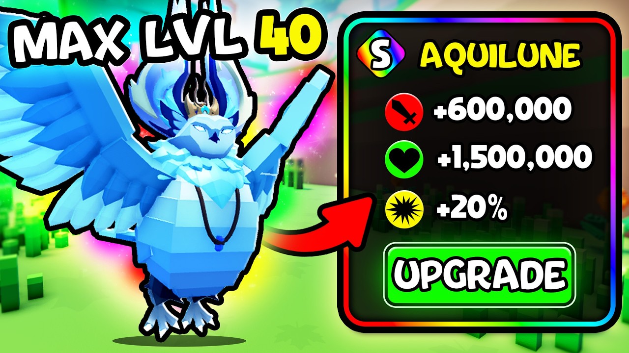 Unlocking *MAX LEVEL 40* Aquilune in Catch a Monster! (Roblox)