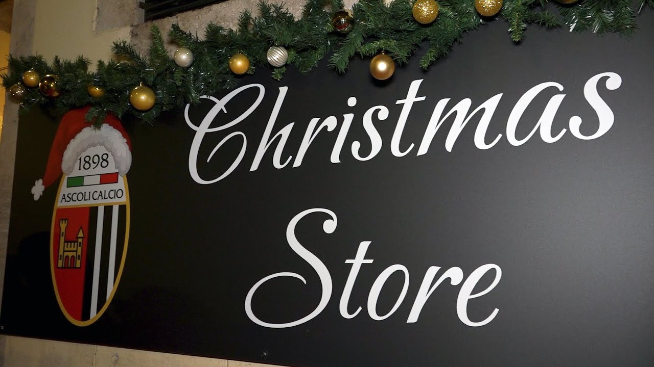 Ascoli Calcio, inaugurazione Christmas Store