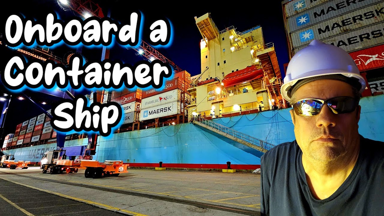 Onboard a Container Ship (HD 60fps)