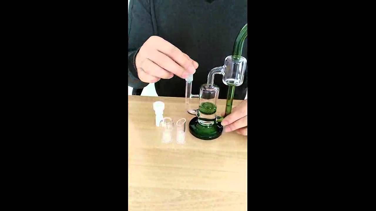 Bear moutain Recycler Glass Vapor Rigs Oil rig Glass smoking rigs