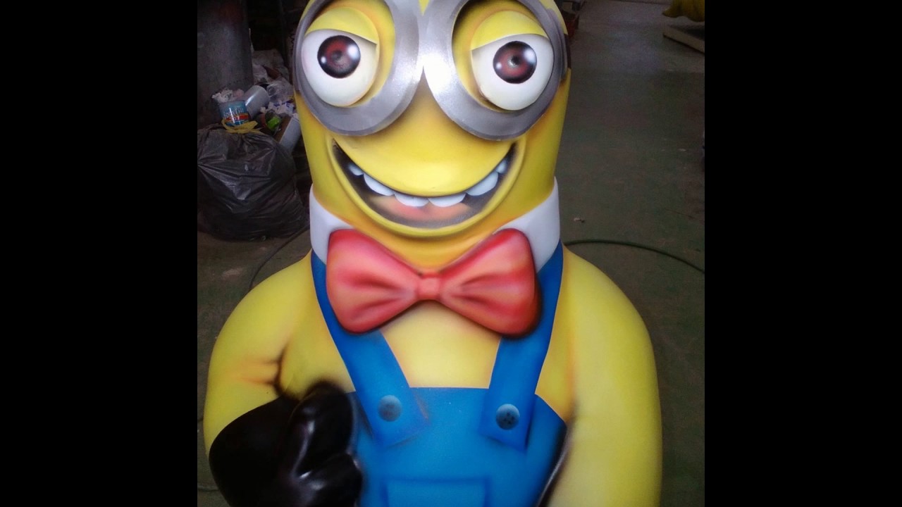 αερογραφια-airbrushing kiddie ride minions