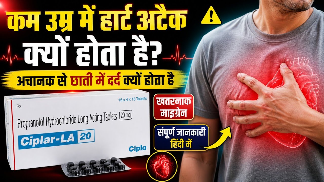 Ciplar LA 20 tablet | propranolol Hydrochloride tablet Uses, side effects full review in hindi