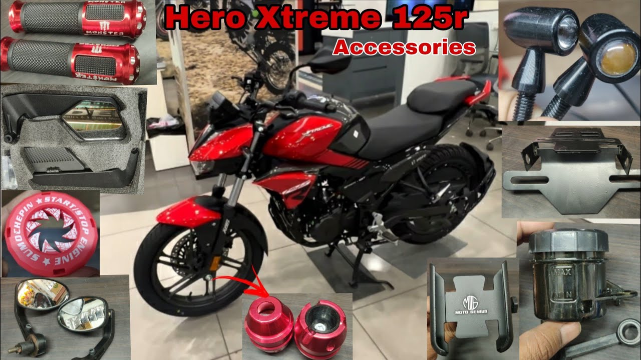 Hero Xtreme 125r modification accessories| Top 10 accessories for Xtreme 