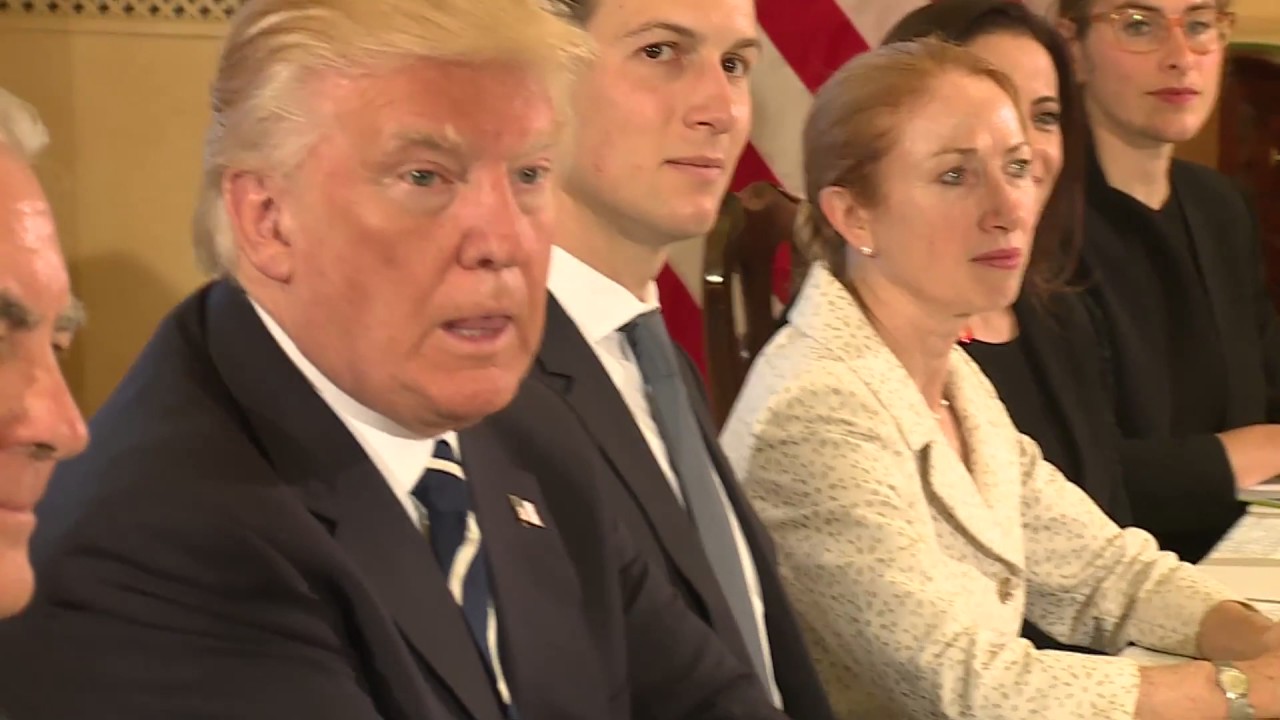Roma - Gentiloni incontra il Presidente USA Trump a Villa Taverna (24.05.17)