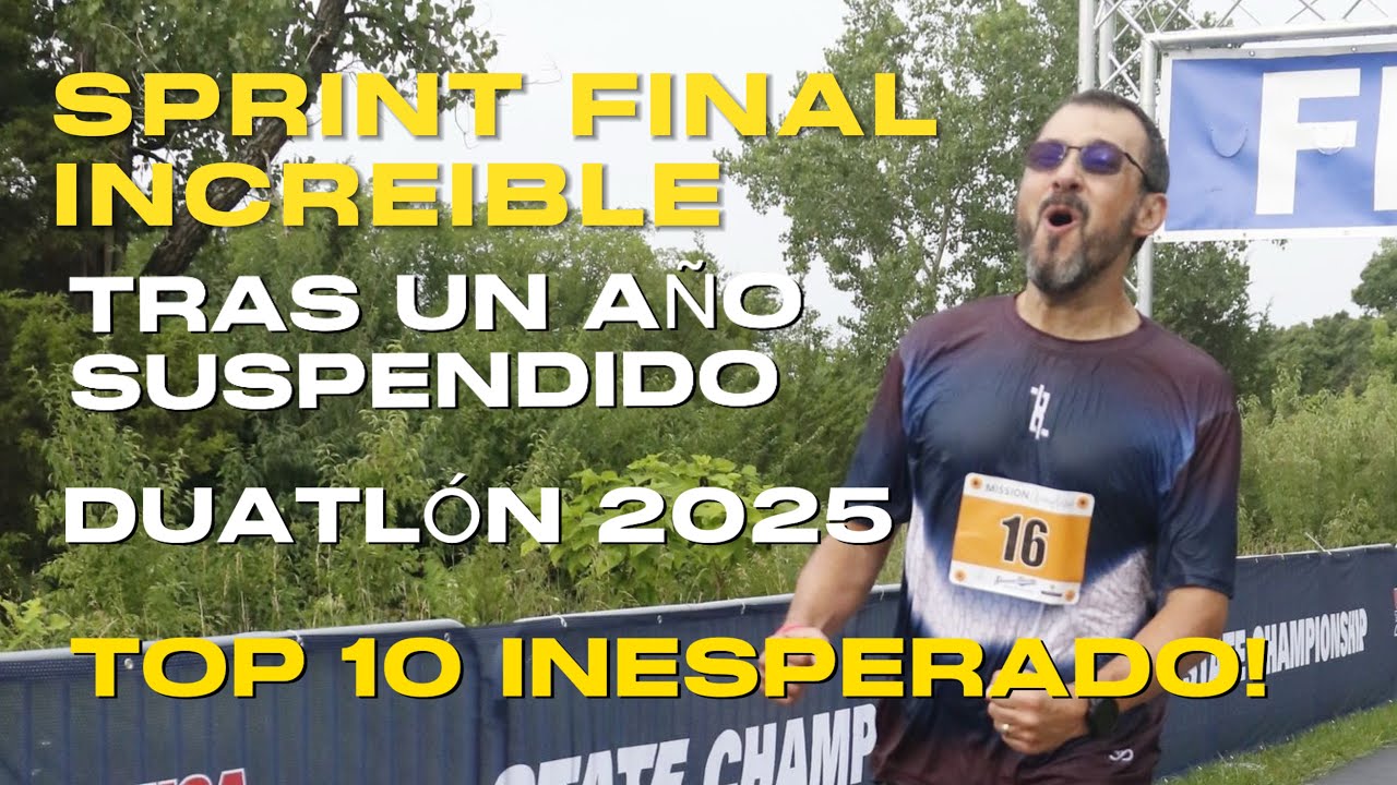 ¡Sprint final increíble tras 1 año suspendido! Duatlón 2025 – Top 10 inesperado
