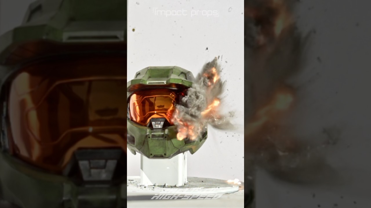 50cal VS Bulletproof Master Chief Helmet w/  @BallisticHighSpeed