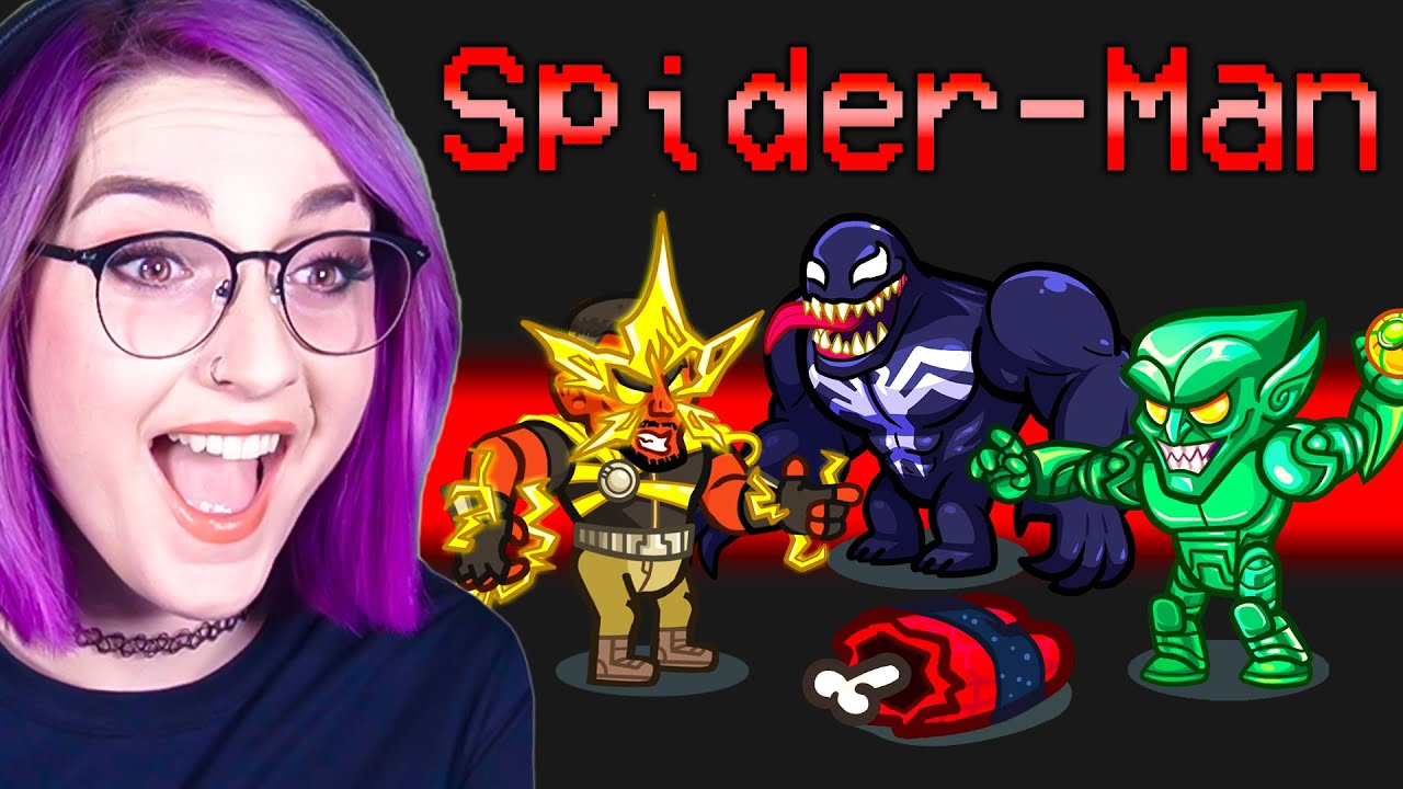 I play the NEW SPIDER-MAN MOD in AMONG US!