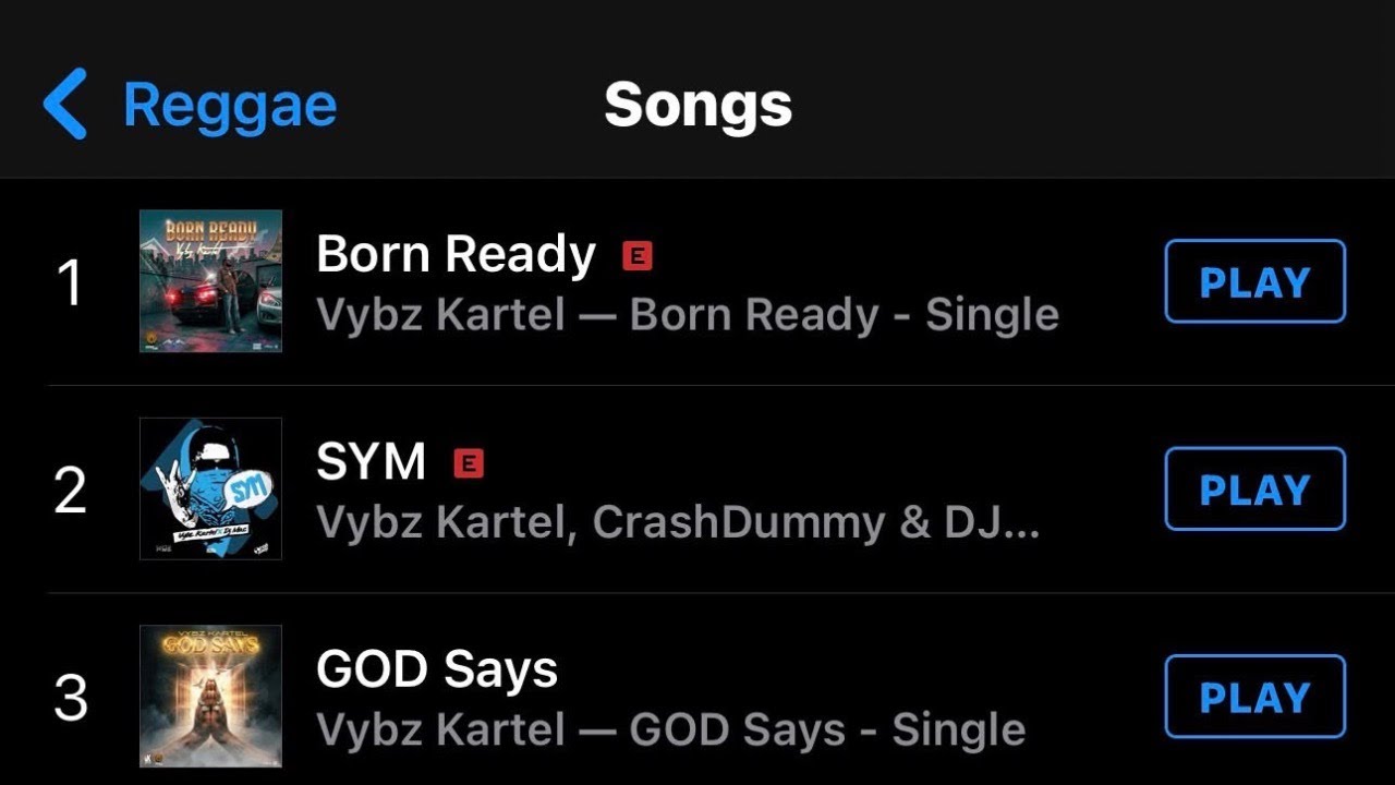 Vybz kartel lock down iTunes too 3 spot