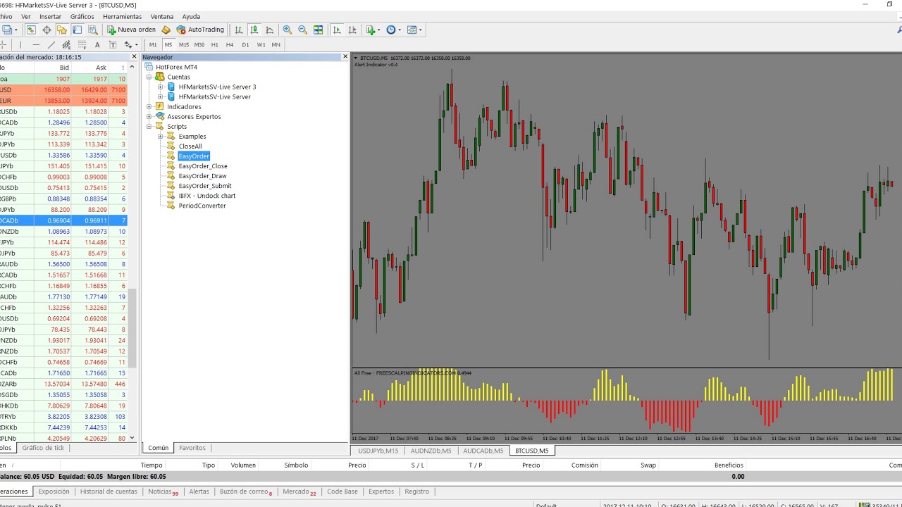 Como instalar y utilizar el EASY ORDER METATRADER