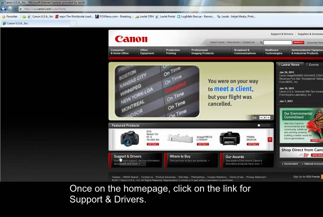 Canon iPF Printers - Updating Firmware - PC