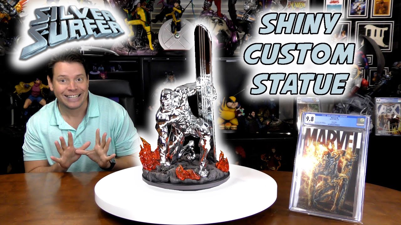 Custom SILVER SURFER Statue Based off of MARVEL #6