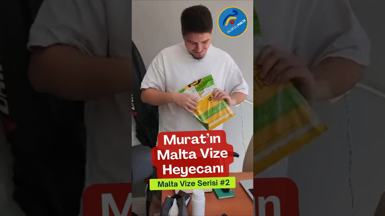 Murat'ın Malta Vize Basvurusu Heyecanı: Malta Vizesi &Ccedil;ıktı mı? #dilokulumalta #maltavizesi