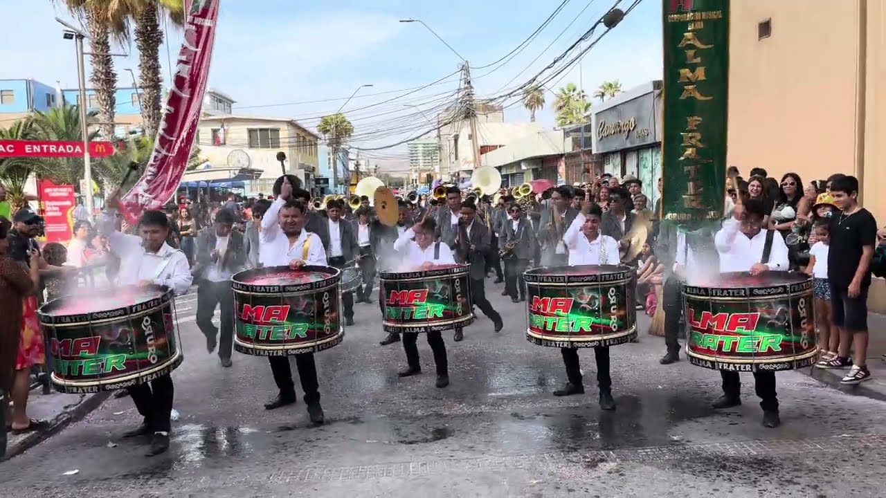 Banda Alma Frater Junto a los Caporales San Simon La Paz filial Arica