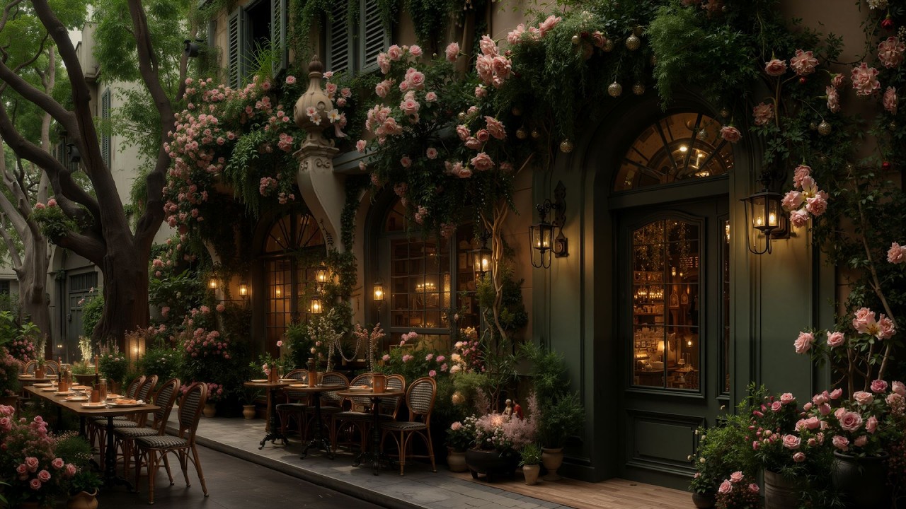 Quiet Morning Jazz at a Forest Café ☕ | Spring Jazz Music for Relaxation, Work & Study