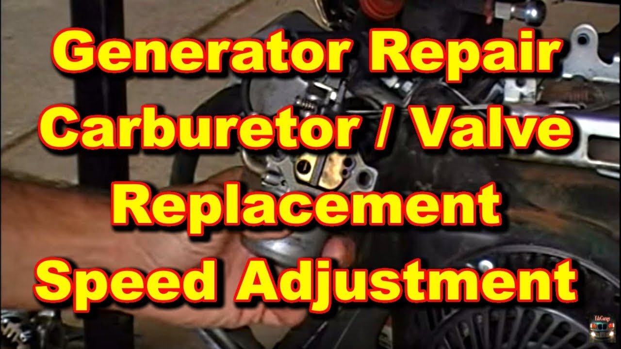 Generator Repair Coleman Powermate Valve and Carburetor