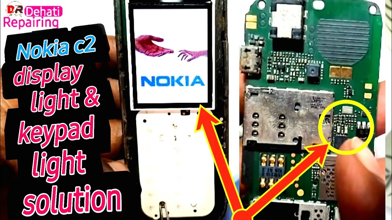 Nokia C2 Display light not working // Nokia c2 display Led light change