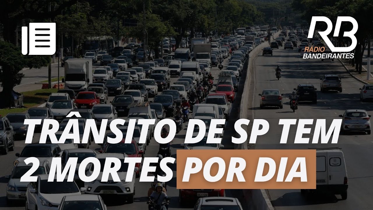 DUAS pessoas MORREM por dia no trânsito de São Paulo