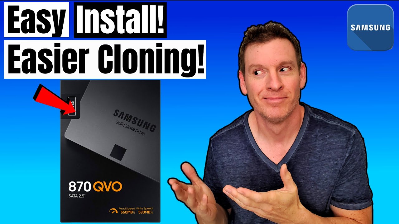 SSD-накопитель SAMSUNG 870 QVO | ПРОСТАЯ УСТАНОВКА SSD — КАК КЛОНИРОВАТЬ ЛЮБОЙ SSD — ЛЕГКО