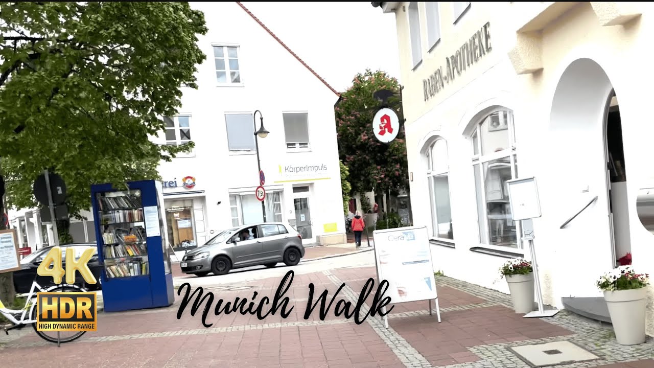 Munich, Germany - Exploring Pullach i. Isartal  - 4K HDR