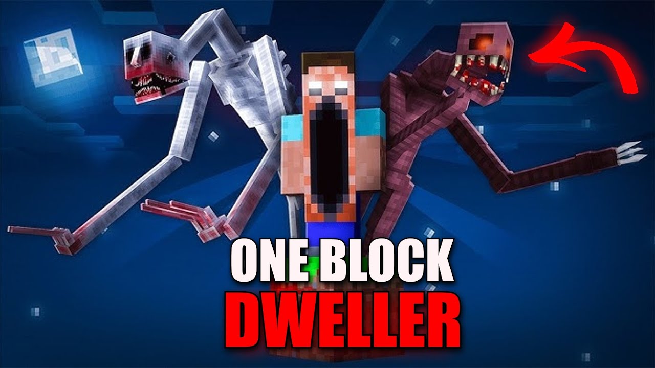 Sobrevivo 100 Días en ONE BLOCK con 50 DWELLERS de Minecraft...