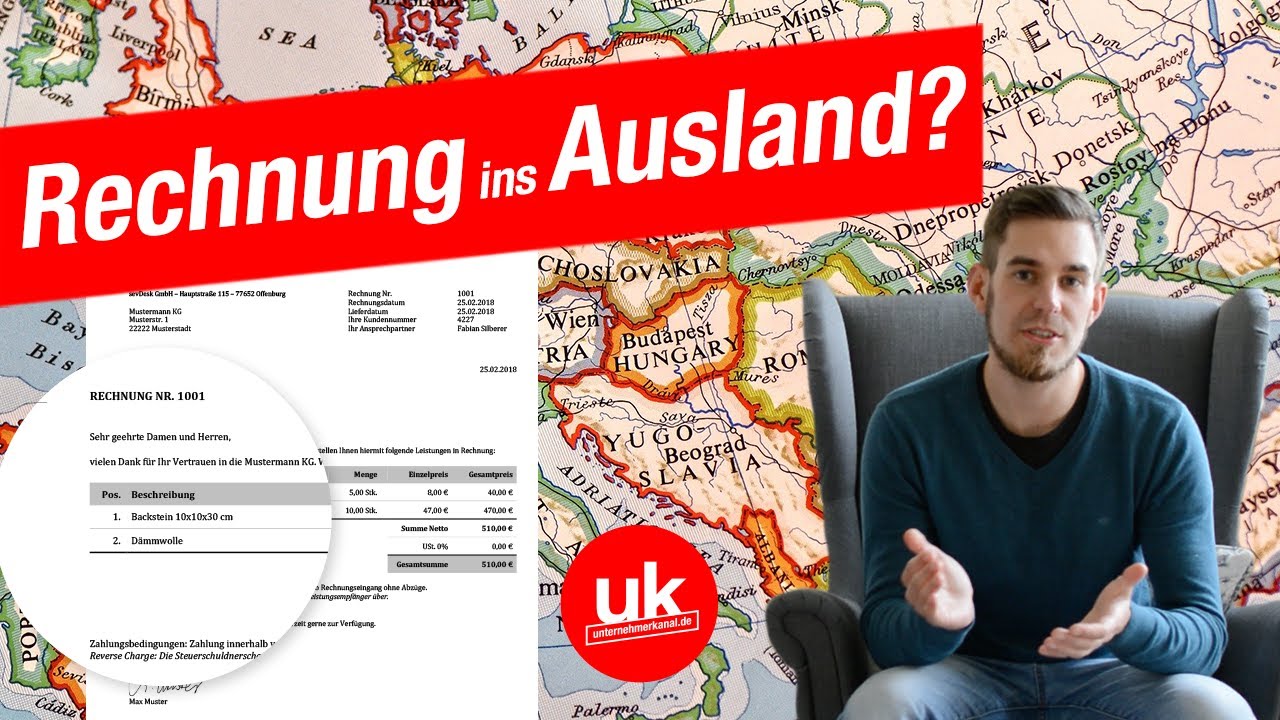 Rechnungsstellung ins Ausland? DAS musst du beachten! (Lieferung & Leistung an EU- + Drittländer)