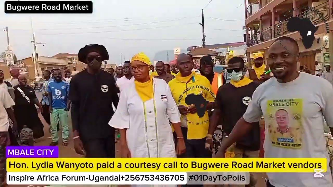 Hon. Lydia Wanyoto paid a courtesy visit to Bugwere Road Market vendors 