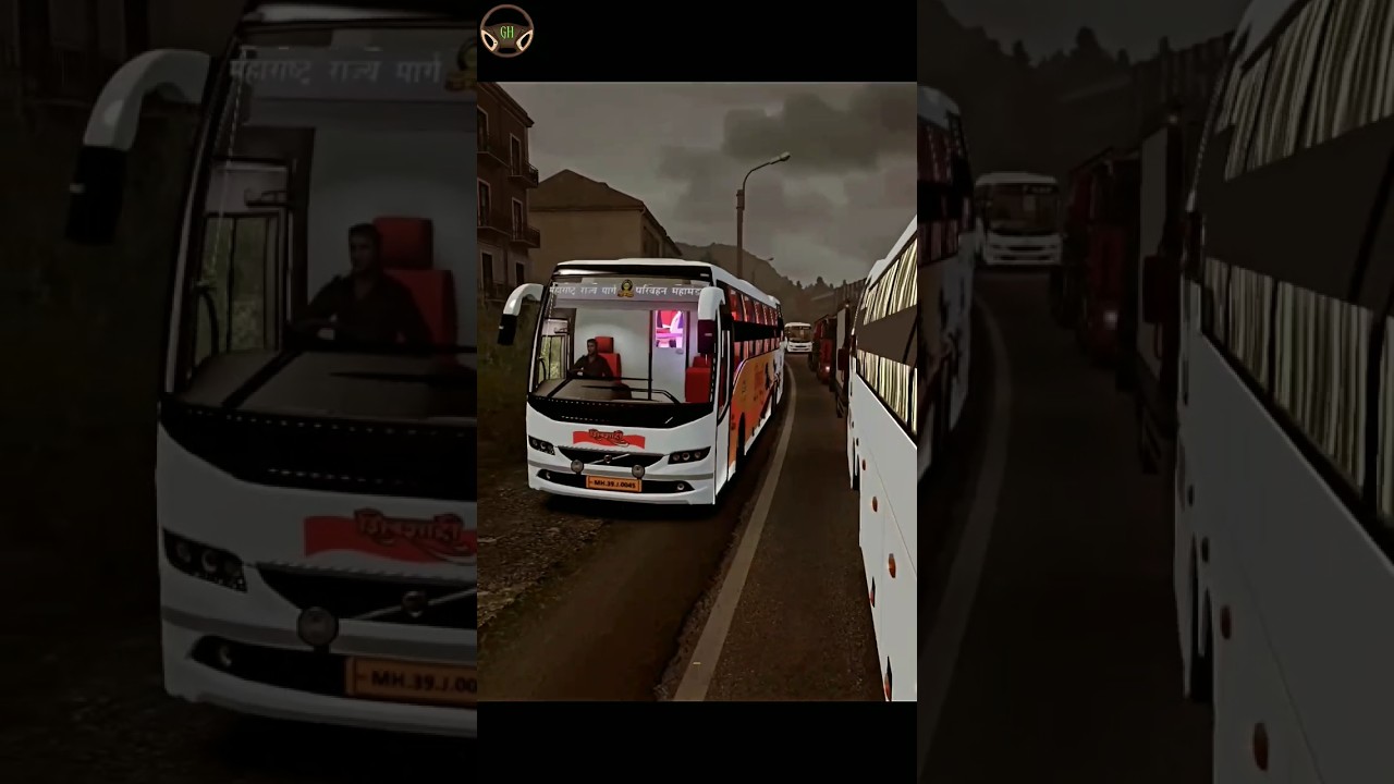 Volvo Bus Break Test in Rain 😎🌧️ #shorts #short #viral