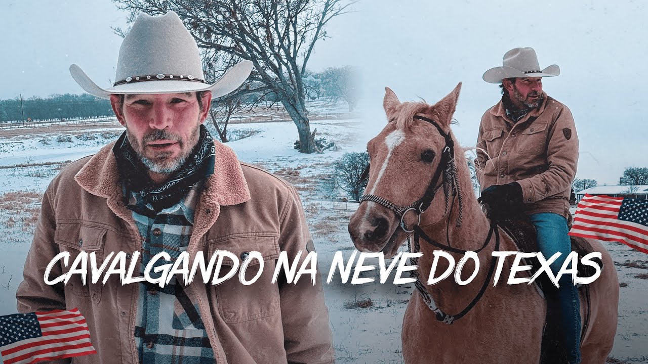 Larguei a Medicina Para Viver no Texas Como Cowboy | Cavalgando na Neve