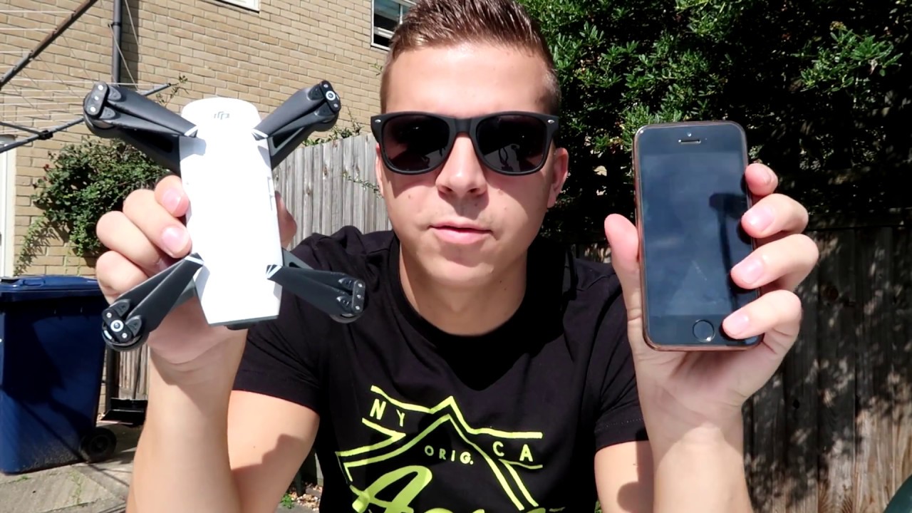 Nový dron DJI SPARK. Jak natáčí ?? Ovládání gesty a telefonem CZ