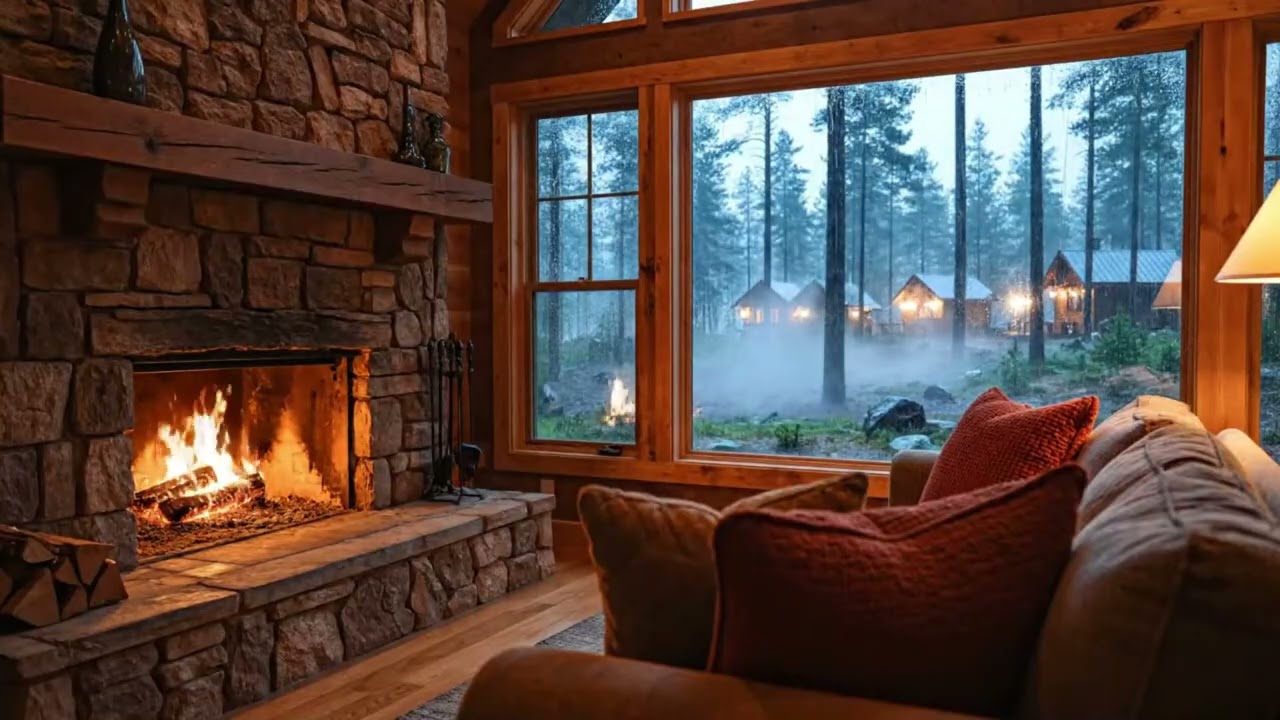 Warm Fireplace Jazz ASMR — Calm, Cozy & Relaxing