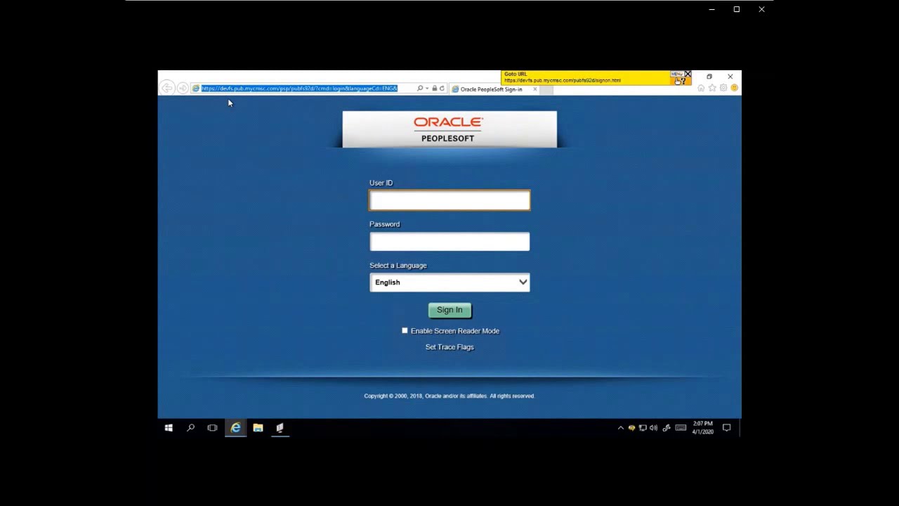 PeopleSoft Test Framework - Test Recorder Demo