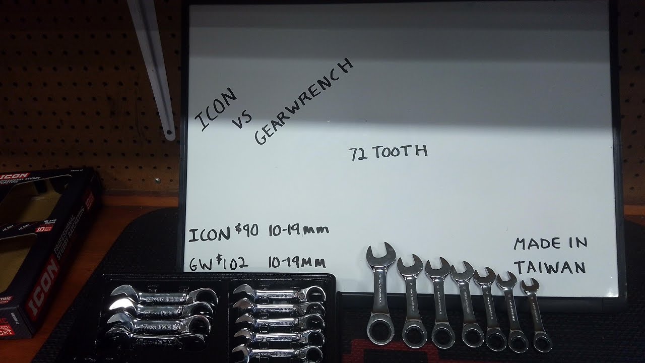 ICON vs GEARWRENCH STUBBY RATCHETING WRENCH SETS, MY THOUGHTS 🤔🧐