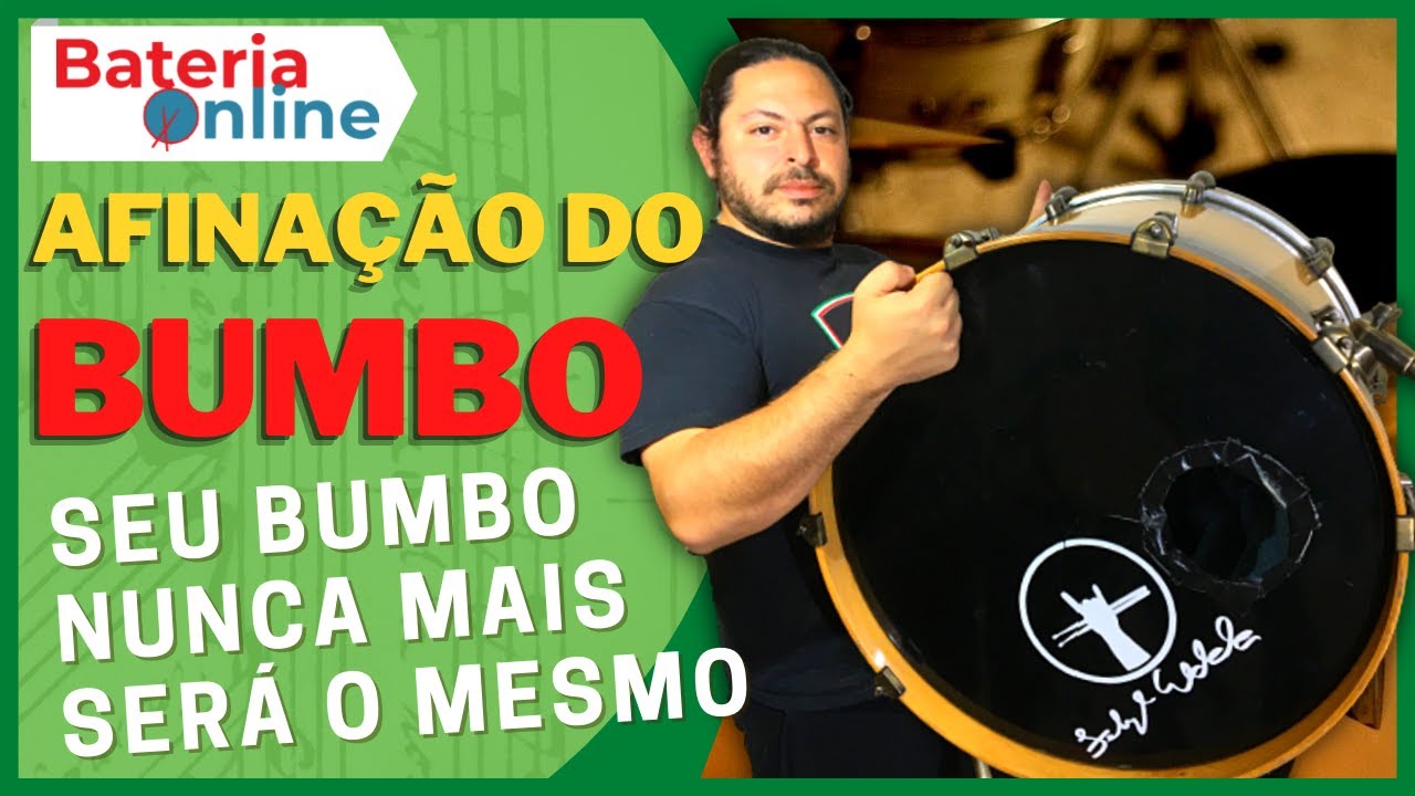 Afinação do BUMBO 🥁 Deixe seu BUMBO MAIS PESADO - Como afinar o bumbo