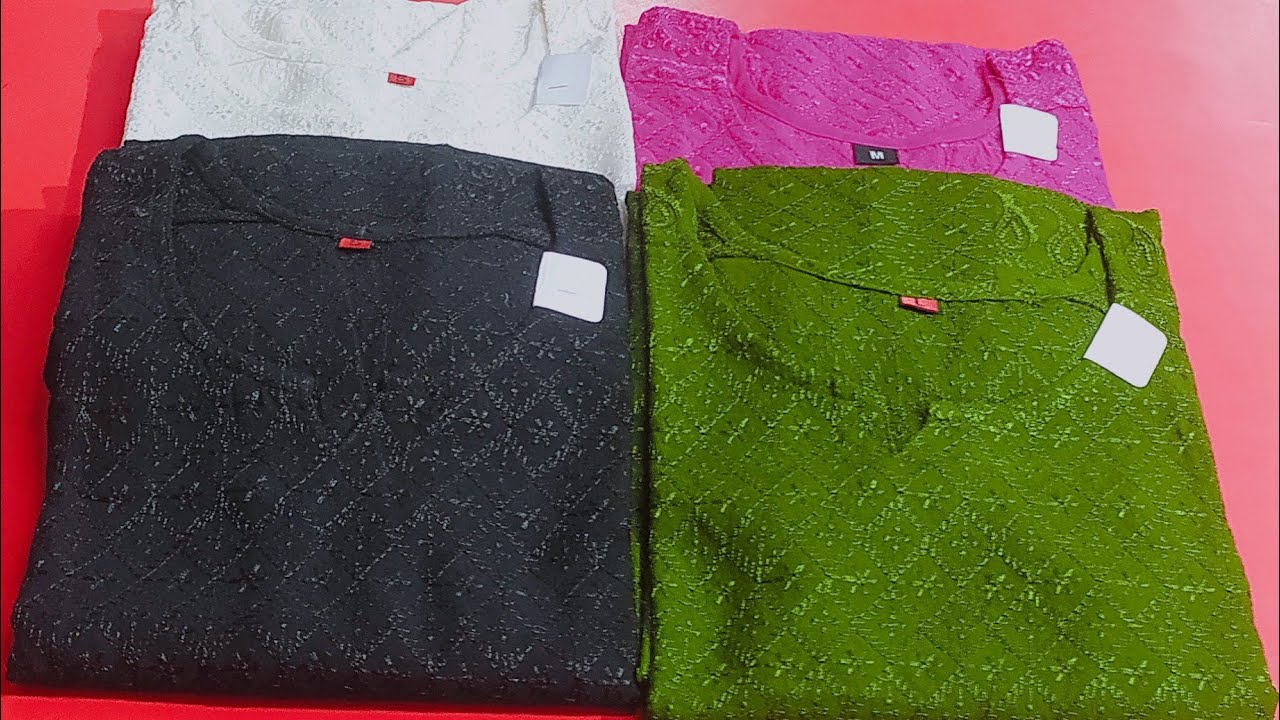 👆Low Price chicken Work Kurti 😱ll Lakhnawi Kurti Design #onlinekurti #designerkurti #newfancykurti