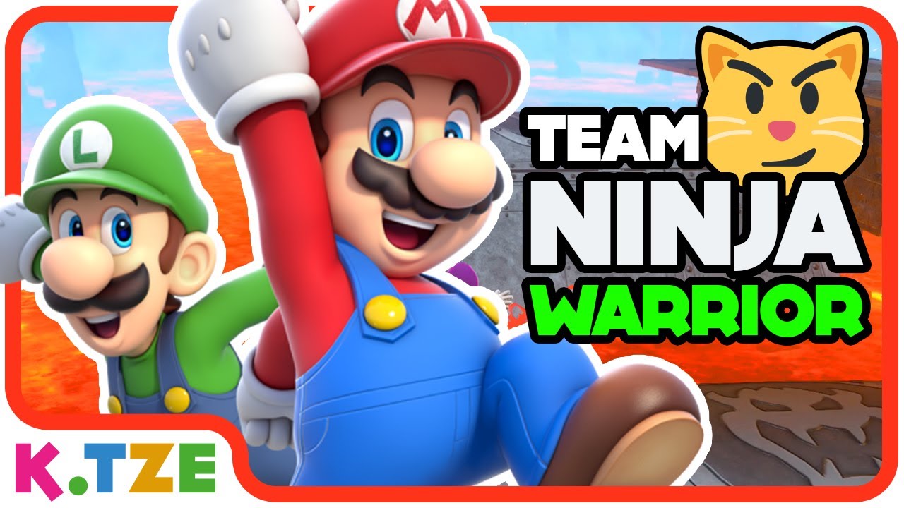 Team Ninja Warrior Kinder 🏃‍♂️🏃‍♀️ Super Mario Odyssey Kinderfilm
