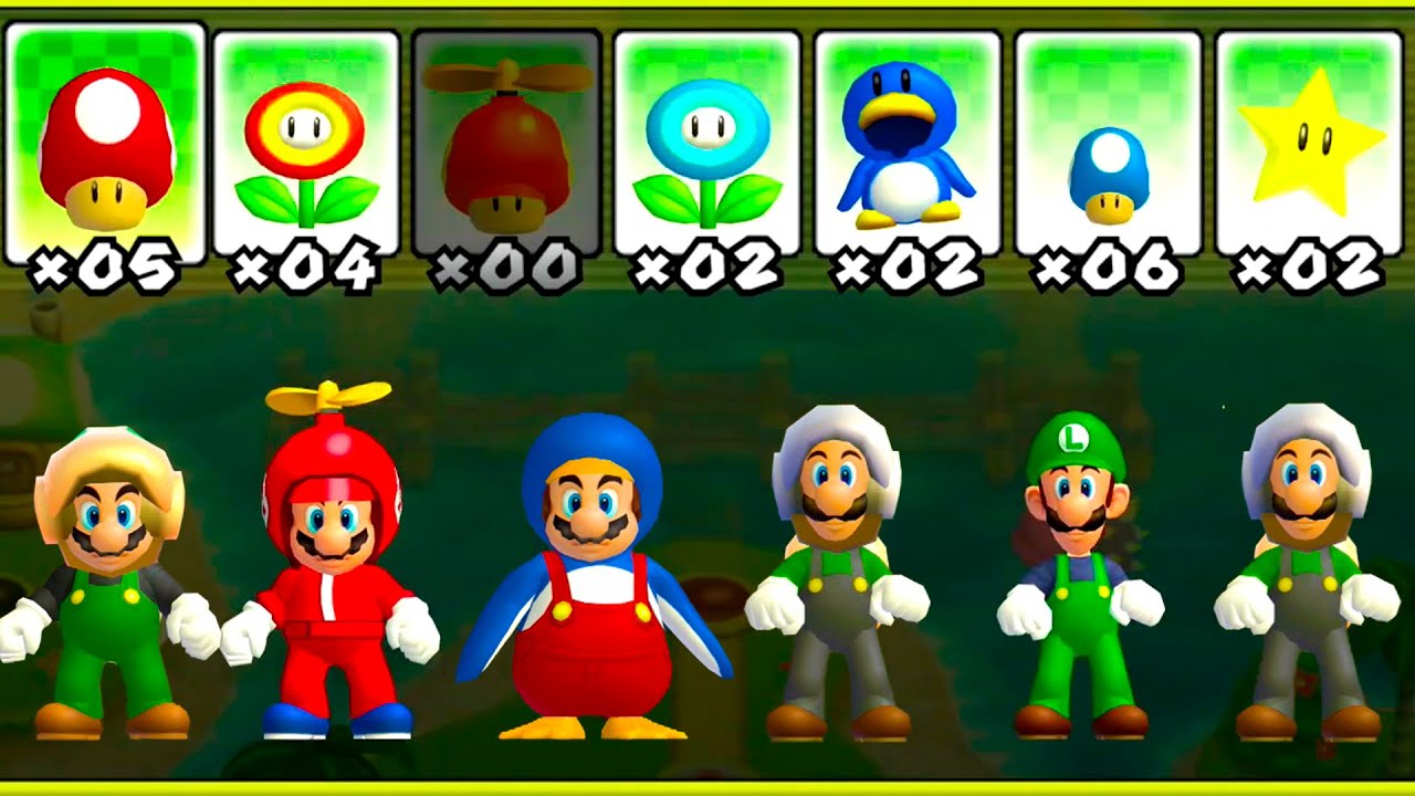 New Super Mario Bros. Wii (Retro Remix) – 2 Player Final Boss Walkthrough Co-Op