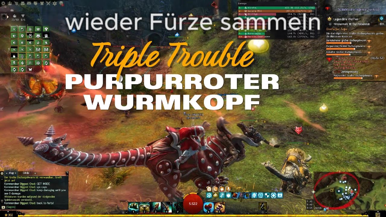 Guild Wars2 Dreifach &Auml;rger/Wurmkopf#2 Purpurroter