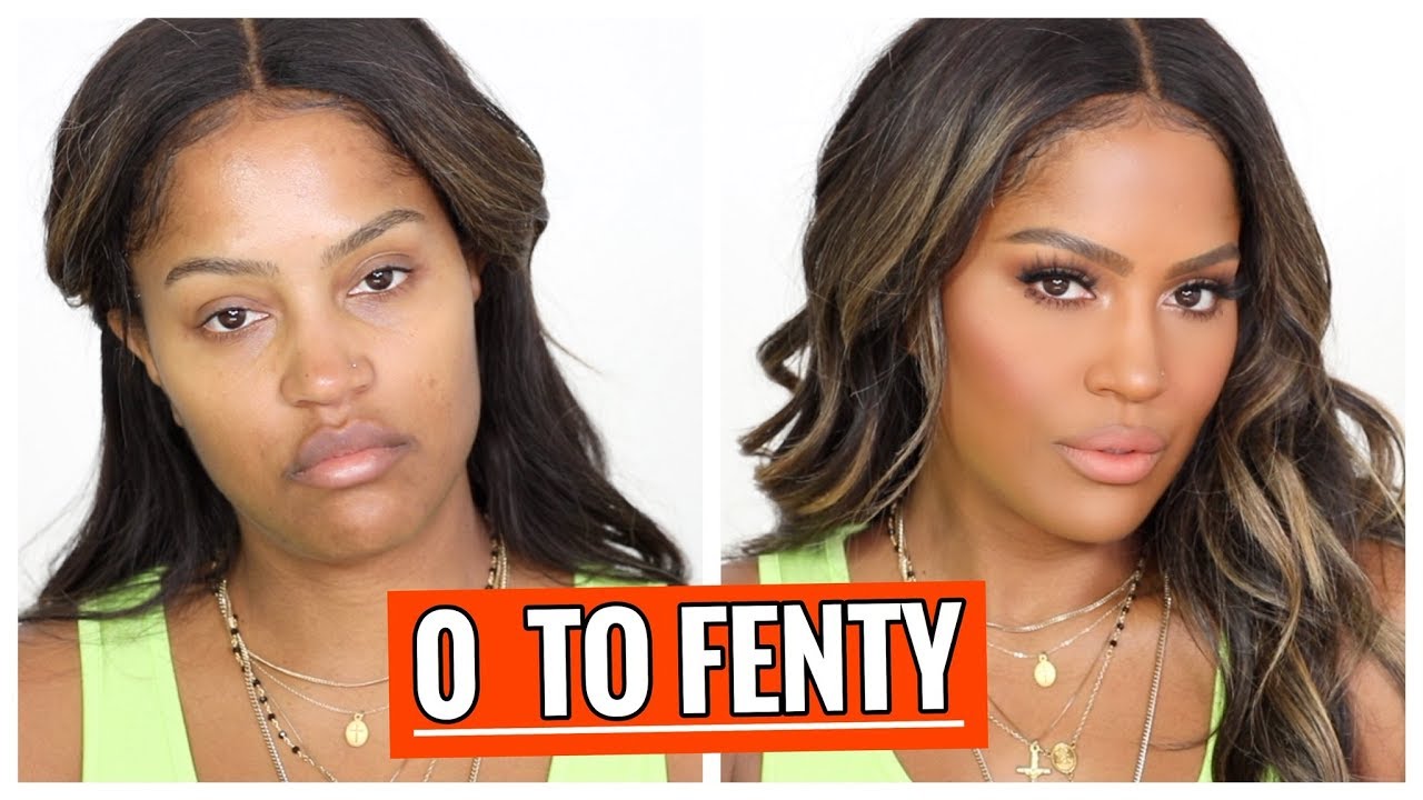 FULL FACE OF FENTY BEAUTY TRANSFORMATION | MAKEUPSHAYLA