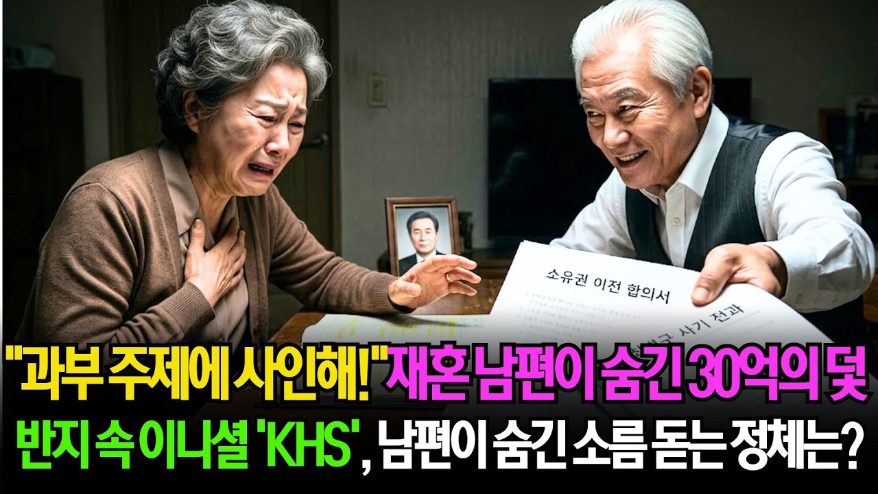 65세에 재혼 3개월 만에 30억 아파트 탐낸 사기꾼 남편, 며느리가 꺼낸 '이것' 하나에 식탁이 뒤집어진 이유