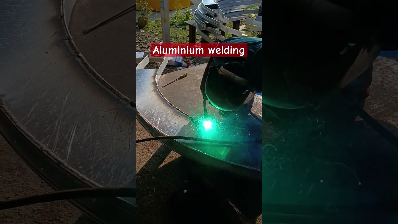 How to do Aluminium welding on co2 #co2 #ytshorts #satisfying
