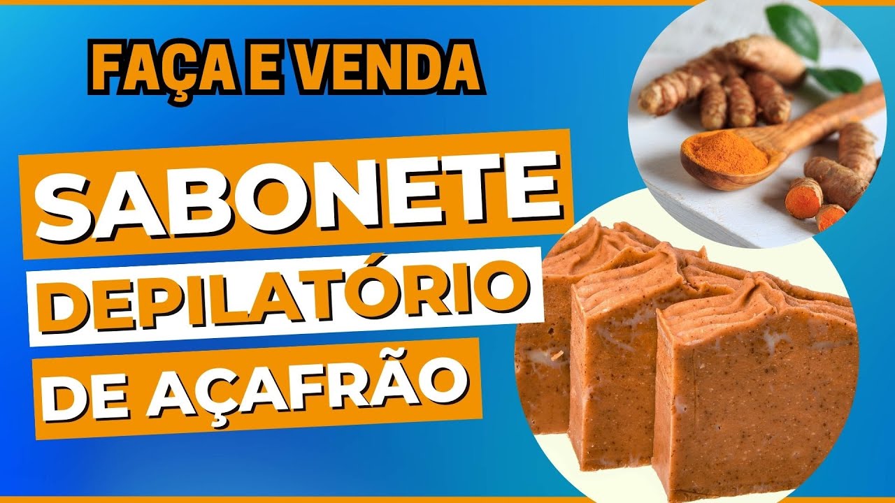 Sabonete Artesanal Depilatório de Açafrão