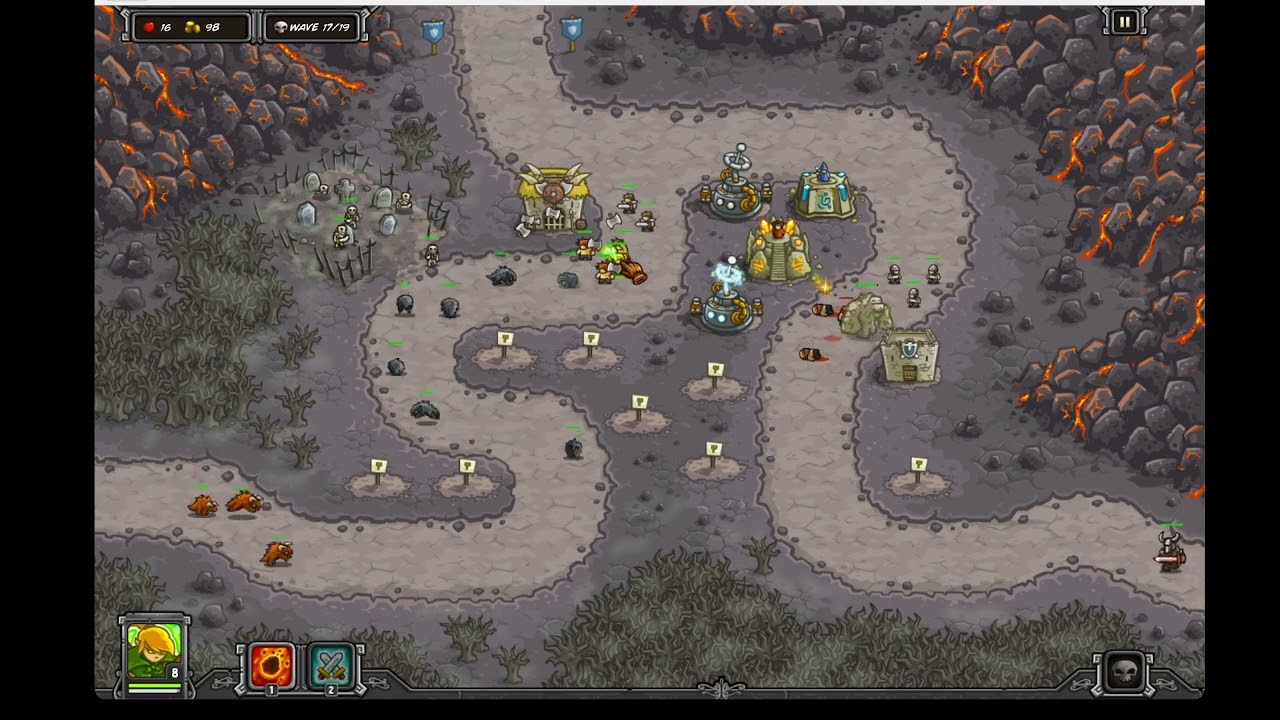 Kingdom Rush Mission 10 The Waste Failed 2A
