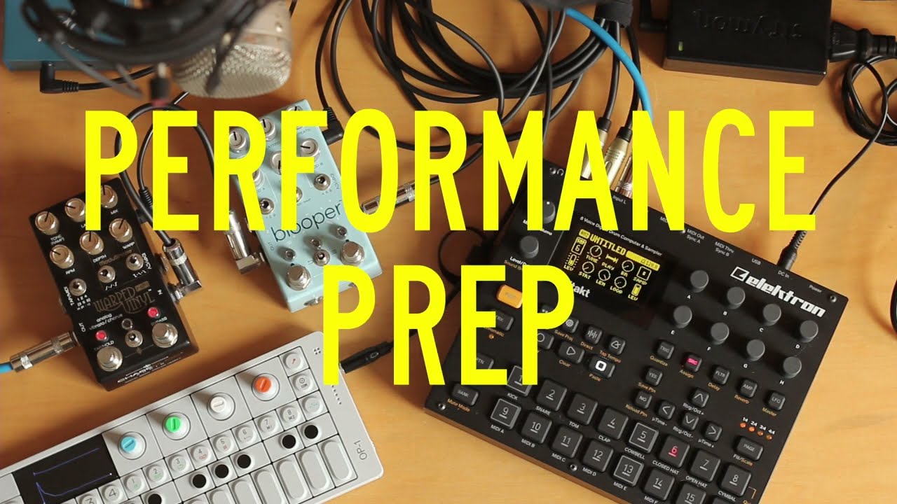 Prep for Experimental/Ambient Performance | Digitakt, OP-1, Chase Bliss blooper and Warped Vinyl