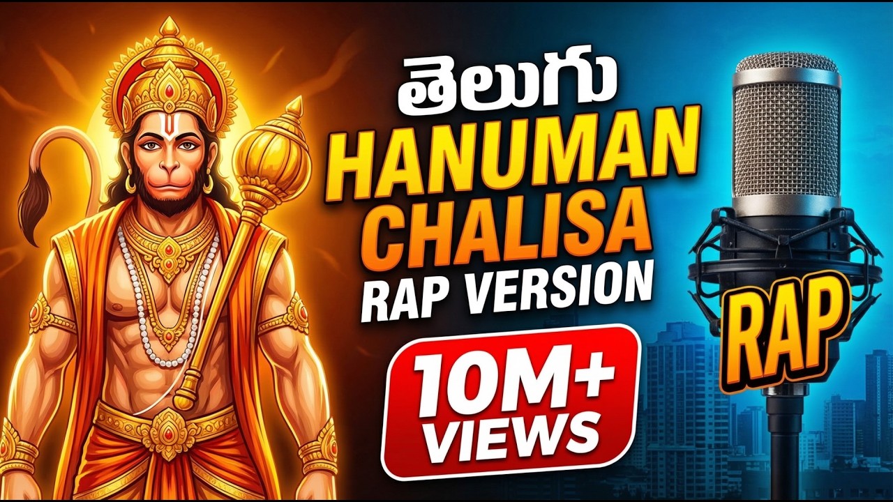 Hanuman Chalisa RAP Telugu 🔥 | Powerful Devotional Rap | Jai Hanuman
