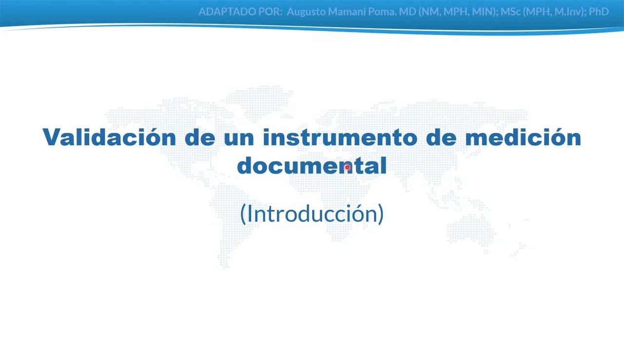 Validación instrumento de medición documental 1/8 | año 2024