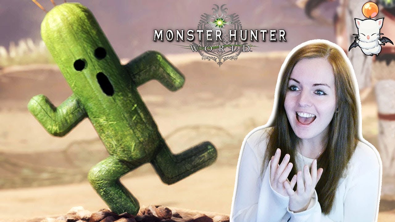 OMG A CACTUAR, KUPO!! | Monster Hunter World Final Fantasy Crossover Gameplay
